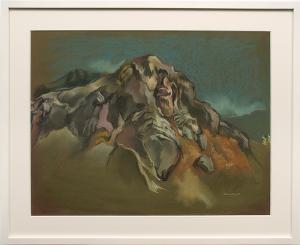 Eric Bransby, "The Cliff (Colorado)", pastel, 1997 for sale purchase consign auction denver Colorado art gallery museum