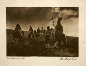Joseph Dixon photogravure, Kiowa, vintage, antique photo, Sioux, wanamaker, plains indian, Vanishing Race, Feather Bonnet, horse, Plains Indian