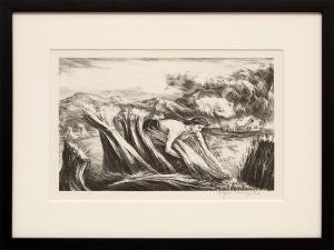 Peppino Gino Mangravite, "Tomorrow's Bread; edition of 250", lithograph, 1946 for sale purchase consign auction denver Colorado art gallery museum