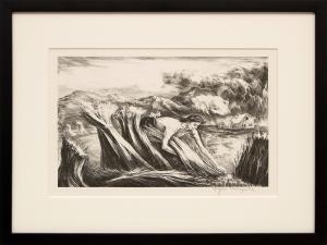 Peppino Gino Mangravite, "Tomorrow's Bread; edition of 250", lithograph, 1946 for sale purchase consign auction denver Colorado art gallery museum 