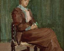 Carl Eric Olaf Lindin, "Figure Resting - Paris", oil, 1896