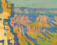 Sven Birger Sandzen, "Grand Canyon", oil on canvas, c. 1915