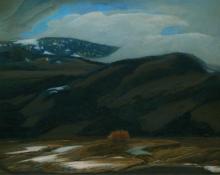 Francis Drexel Smith, "Untitled (Mountain Landscape, Colorado)", oil on canvas, c. 1935