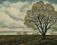 William Sanderson, "April, After the Rain (Colorado)", oil on canvas, 1977