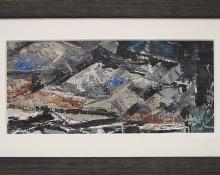 Charles Ragland Bunnell, "Untitled (Colorado Mountains)", oil, 1955 abstract colorado springs painting fine art for sale purchase buy sell auction consign denver colorado art gallery museum              