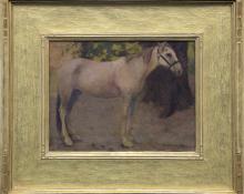 Eanger Irving Couse, "Untitled (Study of a Horse)", oil on canvas, July 16, 1901 painting for sale purchase consign auction denver Colorado art gallery museum
