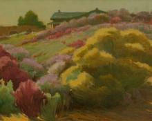 Joseph Henry Sharp, "Rabbit Brush", oil on canvas, 1926