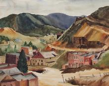 Vance Hall Kirkland, "Central City, Colorado", watercolor on paper, c. 1934