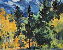 Adma Green Kerr, "Untitled (Early Autumn, Colorado)", oil, c. 1930