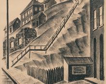 Arnold H. Ronnebeck, "Central City; 20/25", lithograph, 1933
