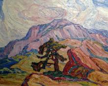 Sven Birger Sandzen, "Foothills Manitou Springs", oil