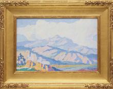 Sven Birger Sandzen, "Untitled (Colorado)", oil, c. 1915