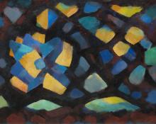 Hugh Edward Weller, "Untitled", oil, circa 1955 painting for sale purchase consign auction colorado art gallery