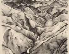 Ross Eugene Braught, "Clear Creek Canyon (Colorado)", lithograph, 1933
