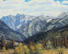 James Emery Greer, In the San Juans (Colorado) oil painting for sale purchase gallery colorado landscape