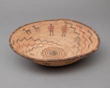 Basketry Tray, Apache, circa  1890  for sale purchase consign auction art gallery museum denver