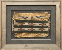 Possible Bag, Blackfeet, circa 1920 Native American Indian antique vintage art for sale purchase auction consign denver colorado art gallery museum