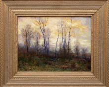 Charles Partridge Adams, "Chill, October - near Denver, Colorado", oil painting, circa 1900 for sale purchase buy consign denver colorado art gallery museum auction