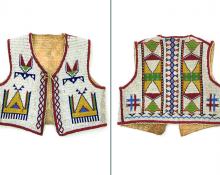 Vest (Child's), Sioux, last quarter of the 19th century 19th century Native American Indian antique vintage art for sale purchase auction consign denver colorado art gallery museum