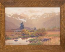 Charles Partridge Adams Autumn Afternoon Estes Park (Moraine Park, Colorado fine art for sale purchase buy sell auction consign denver colorado art gallery museum  