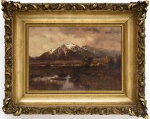 Charles Partridge Adams, "Untitled (Spanish Peaks)", oil, circa 1915 painting fine art for sale purchase buy sell auction consign denver colorado art gallery museum