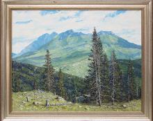 James Emery Greer, "Summer - San Juans (Colorado)", oil, mid-20th century painting fine art for sale purchase buy sell auction consign denver colorado art gallery museum