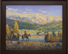Harold Vincent Skene, "The Return", oil, 1961, for sale purchase consign auction denver Colorado art gallery museum