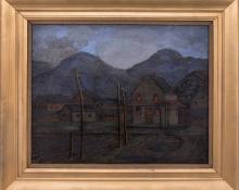 Francis Drexel Smith, "Evening (Colorado)" circa 1940 oil painting fine art for sale purchase buy sell auction consign denver colorado art gallery museum