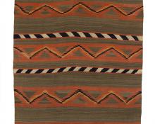 Navajo serape sarape blanket banded 19th century Native American Indian antique vintage art for sale purchase auction consign denver colorado art gallery museum