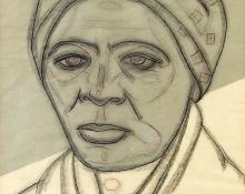 Angelo Di Benedetto, "Harriet Tubman c 1821-1913", graphite, 1977
