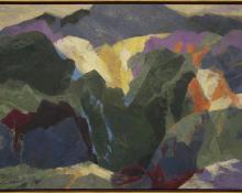 Ethel Magafan, "Mt. Sopris (Colorado)", tempera, circa 1945-1965