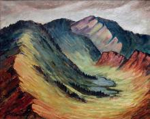 Tabor Utley, "Mountain Landscape", oil, 1940
