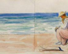 Carl Eric Olaf Lindin, "Untitled (Nantucket)", watercolor, c. 1920