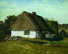 Carl Eric Olaf Lindin, "House in Sweden", oil, c. 1900