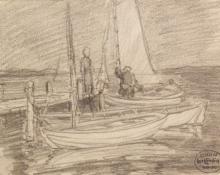 Carl Eric Olaf Lindin, "Untitled", graphite on paper, c. 1910