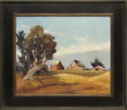 Jon Blanchette, "Little River Farm, Mendocino (California)", oil painting fine art for sale purchase buy sell auction consign denver colorado art gallery museum