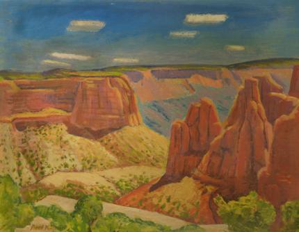 Paul Kauvar Smith, "Colorado National Monument", oil, c. 1940