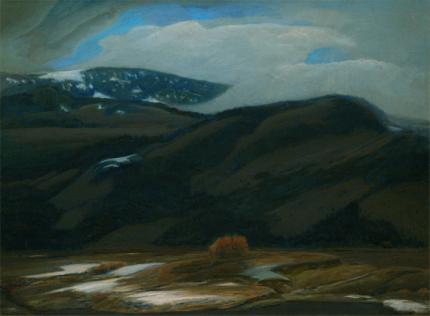 Francis Drexel Smith, "Untitled (Mountain Landscape, Colorado)", oil on canvas, c. 1935
