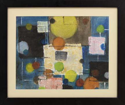 Charles Ragland Bunnell, "Untitled (Abstract)", oil, 1962, painting, for sale purchase consign auction denver Colorado art gallery museum