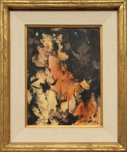 Charles Ragland Bunnell, "Untitled (Abstract)", oil, 1960 for sale purchase consign auction denver Colorado art gallery museum