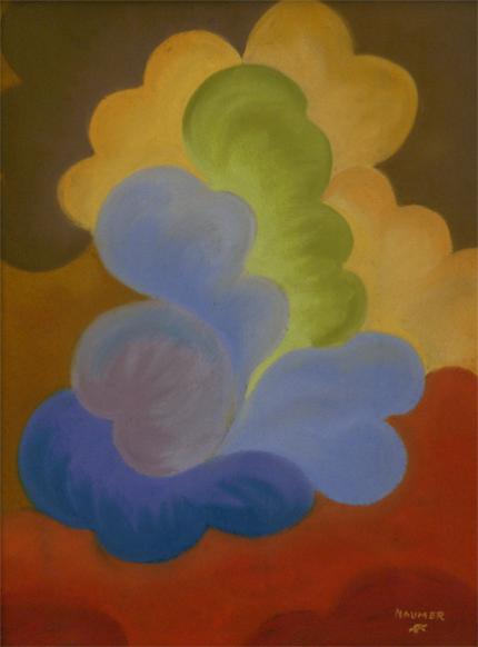 Helmuth Naumer, "Untitled (Abstract)", pastel on paper