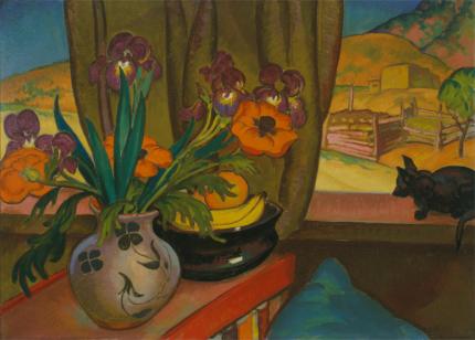 William Penhallow Henderson, "Iris and Poppies", oil, c. 1925