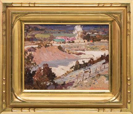 Fremont Ellis, Velarde Valley (New Mexico), circa 1940 oil painting fine art for sale purchase buy sell auction consign denver colorado art gallery museum