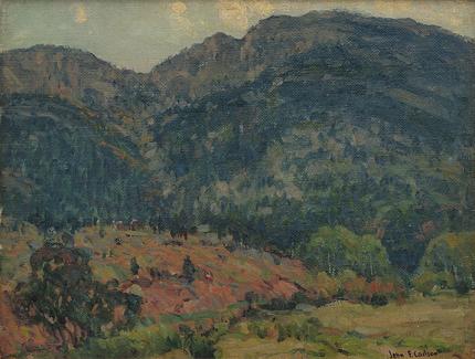 John Fabian Carlson, "Granite Barriers (Colorado)", oil, c. 1920, John F. Carlson, woodstock, byrdcliffe