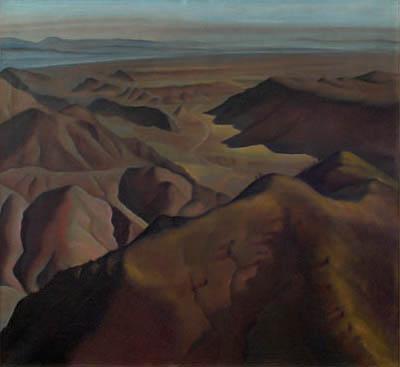 Ross Eugene Braught, "Colorado Canyons", oil, c. 1932-36