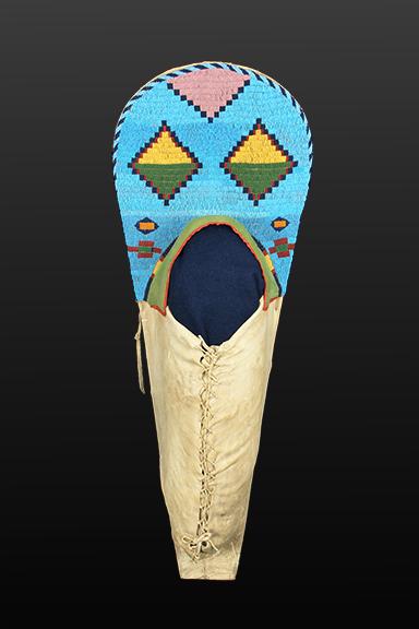 Beaded Cradle, Shoshone, last quarter of the 19th century Native American Indian antique vintage art for sale purchase auction consign denver colorado art gallery museum