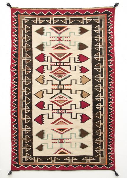 Navajo Teec Nos Pos Trading Post Rug textile weaving Native American Indian antique vintage art for sale purchase auction consign denver colorado art gallery museum