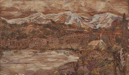Pansy Cornelia Stockton, "Mount Ypsilon, Colorado", mixed media, c. 1924