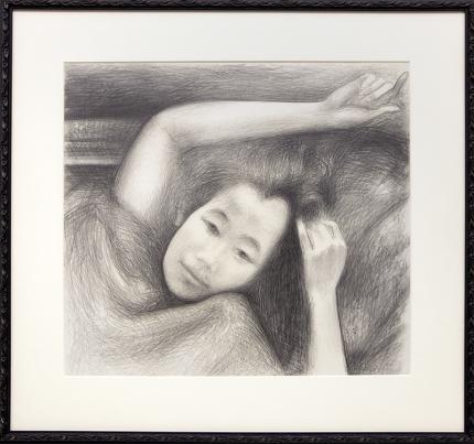 Ross Eugene Braught, "Portrait of child", graphite, 1963 for sale purchase consign auction denver Colorado art gallery museum