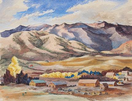 James Duard Marshall, "Mining Area", watercolor, 1940